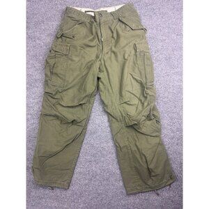 Vintage Army 70s Winfield M-65 Military Trousers Men's 33x28 Green Canvas Cargo